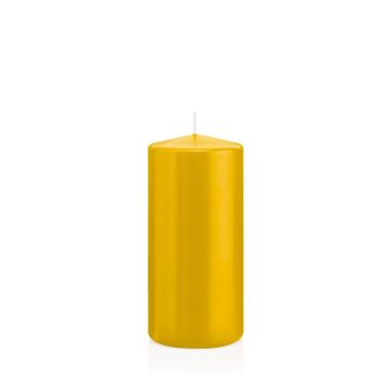 Candela per lanterna MAEVA, a colonna, giallo, 15cm, Ø7cm, 63h - Made in Germany