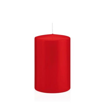 Candela per lanterna MAEVA, a colonna, rossa, 15cm, Ø10cm, 113h - Made in Germany Candela per lanterna MAEVA, a colonna, rossa, 15cm, Ø10cm, 113h - Made in Germany