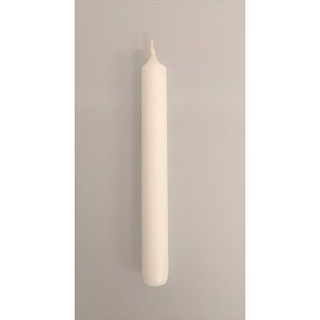 Candela da tavolo CHARLOTTE, avorio, 18,5cm, Ø2,1cm, 6,5h - Made in Germany