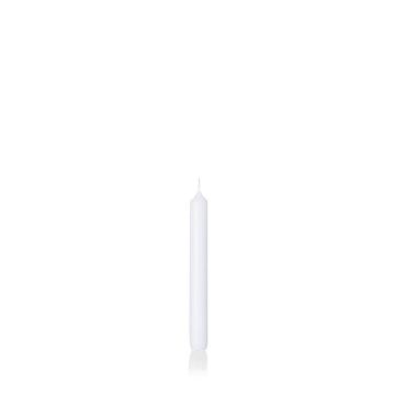 Candela da tavolo CHARLOTTE, bianco immerso, 18,5cm, Ø2,1cm, 6,5h - Made in Germany