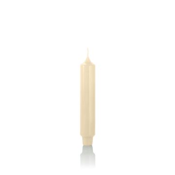 Candela decorativa ARIETTA, base a cono, crema, 16.4cm, Ø2.8cm, 6h - Made in Germany Candela decorativa ARIETTA, base a cono, crema, 16.4cm, Ø2.8cm, 6h - Made in Germany