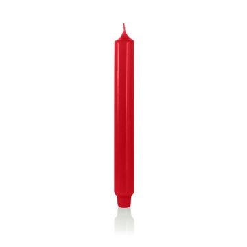 Candela decorativa ARIETTA, base a cono, rosso, 24,9cm, Ø2,8cm, 16h - Made in Germany Candela decorativa ARIETTA, base a cono, rosso, 24,9cm, Ø2,8cm, 16h - Made in Germany