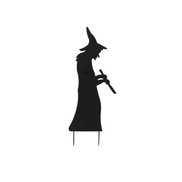 Decorazione di Halloween silhouette strega SPOOKY WITCH, metallo, nero, 110cm Decorazione di Halloween silhouette strega SPOOKY WITCH, metallo, nero, 110cm