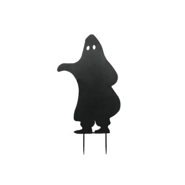 Decorazione di Halloween silhouette fantasma SPOOKY GHOST, metallo, nero, 75 cm