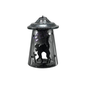 Lanterna/lampada decorativa di Halloween COSMO con portacandela, gatto, 23cm Lanterna/lampada decorativa di Halloween COSMO con portacandela, gatto, 23cm