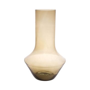 Portafiori ENEDINA in vetro, riciclato, arancione-marrone-trasparente, 40 cm, Ø26 cm Portafiori ENEDINA in vetro, riciclato, arancione-marrone-trasparente, 40 cm, Ø26 cm