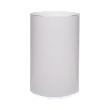 Vaso di vetro a cilindro SANYA EARTH, bianco, 21 cm, Ø14 cm Vaso di vetro a cilindro SANYA EARTH, bianco, 21 cm, Ø14 cm