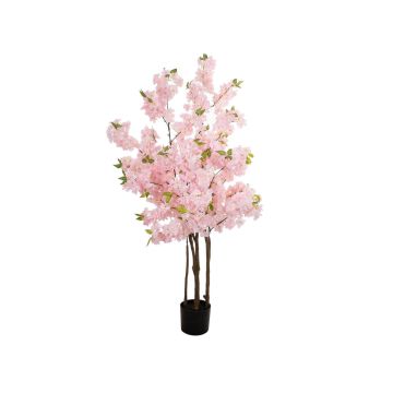 Albero di ciliegio in fiore artificiale VICTORIAH, tronchi artificiali, fiori, rosa, 160 cm