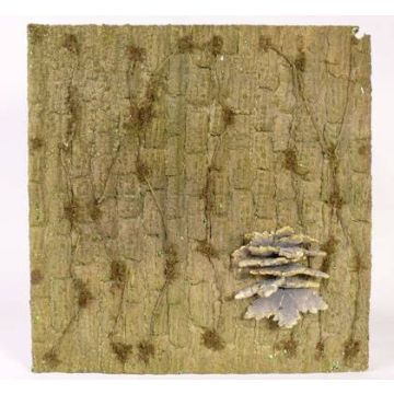 Tappeto di corteccia in polistirolo NAKIR, marrone, 46x48cm Tappeto di corteccia in polistirolo NAKIR, marrone, 46x48cm