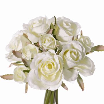 Bouquet di rose artificiali ROSILA, bianco, 20cm, Ø15cm Bouquet di rose artificiali ROSILA, bianco, 20cm, Ø15cm