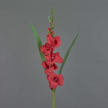 Gladiolo artificiale ELEA, rosso, 85cm, Ø3-10cm