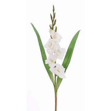 Gladiolo artificiale ELEA, bianco, 80cm, Ø7-9cm Gladiolo artificiale ELEA, bianco, 80cm, Ø7-9cm