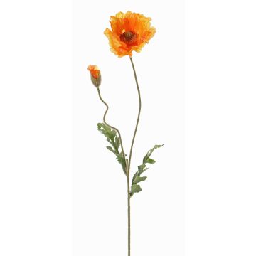 Papavero artificiale LIENTJE, arancione, 65cm, Ø12cm