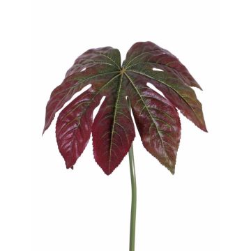Foglia di aralia artificiale IMANA, rosso-verde, 80cm