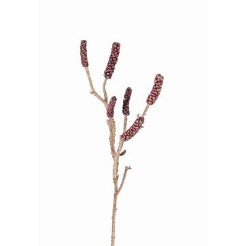 Ramo di callistemon artificiale HEMES con frutti, rosso scuro, 60cm