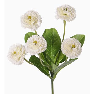 Margherite artificiali HEIKE su stelo, bianco, 25cm, Ø4,5cm
