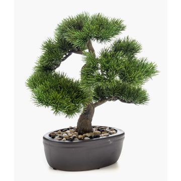 Pino bonsai di plastica GALDOS in ciotola, 30cm