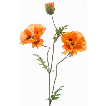 Papavero artificiale LOPEZ, arancione, 90cm