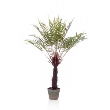 Pianta artificiale di felce cyatheales CAMASO in vaso decorativo, 105cm
