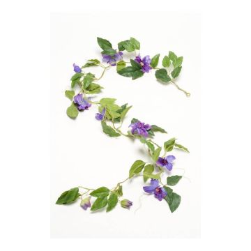 Ghirlanda di clematis artificiale HERA, blu-viola, 180cm