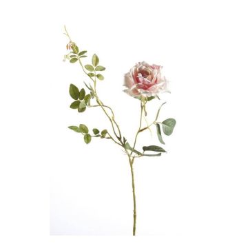 Ramo di rose tessile BEATA, rosa-bianco, 75cm Ramo di rose tessile BEATA, rosa-bianco, 75cm