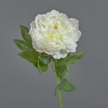 Peonia artificiale DIVIN, crema, 65cm