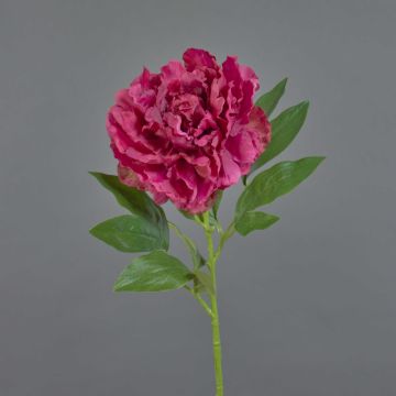 Peonia artificiale DIVIN, fucsia, 65cm