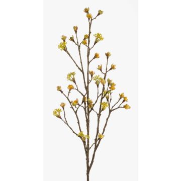 Ramo d'acero artificiale LIUVA con fiori, giallo, 110cm