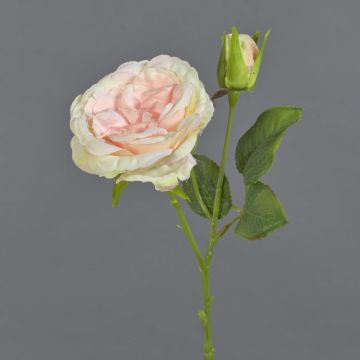 Rosa di plastica CESCA, rosa-giallo, 40cm