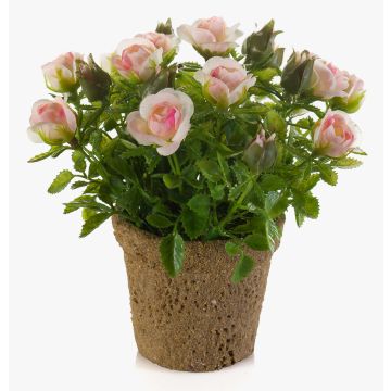 Rosa artificiale LARAINA in vaso decorativo, rosa, 15cm Rosa artificiale LARAINA in vaso decorativo, rosa, 15cm