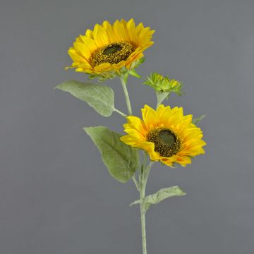 Girasole artificiale IVONA, giallo, 90cm, Ø6-17cm
