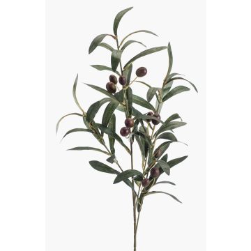 Ramo d'olivo tessile CARSON su stelo, frutto, 75cm