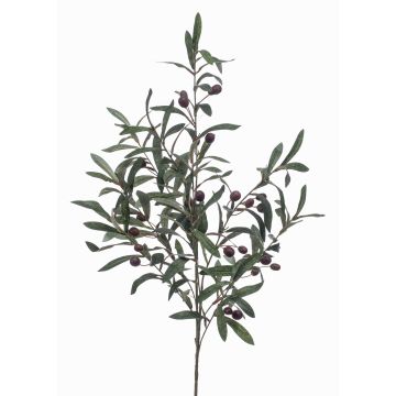 Ramo d'olivo tessile CARSON con frutti, 100cm