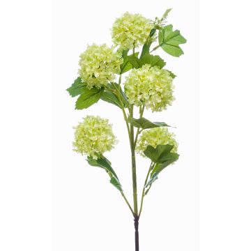 Ramo di palla di neve tessile FONTE, verde chiaro, 75cm