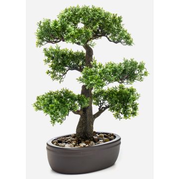 Ficus bonsai artificiale HESPER in ciotola, 45cm