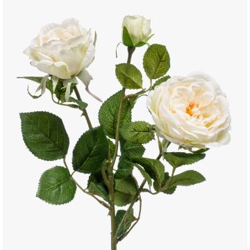 Ramo artificiale di rose CALISTA, crema, 60cm