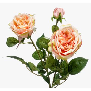 Ramo artificiale di rose CALISTA, rosa crema, 60cm