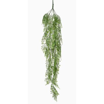 Felce di capelvenere artificiale pensile LEDA su stelo, verde, 105cm