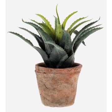 Agave di plastica SEDA in vaso di terracotta, verde, 20cm, Ø25cm Agave di plastica SEDA in vaso di terracotta, verde, 20cm, Ø25cm