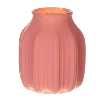Vaso da tavolo piccolo in vetro AMORY, rosa antico opaco, 16 cm, Ø13,8 cm