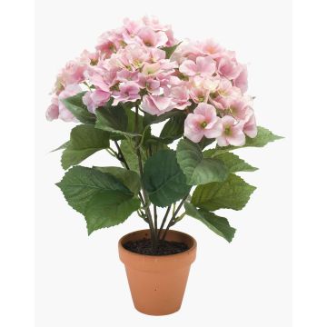 Ortensia artificiale JONE in vaso d'argilla, rosa, 40cm Ortensia artificiale JONE in vaso d'argilla, rosa, 40cm