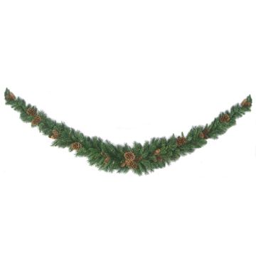 Ghirlanda di abete artificiale ALFRED, zona trasversale, diff. infiammabile, 180cm