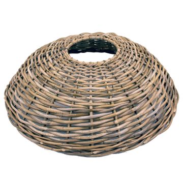 Cestino per albero di Natale JERICHO in rattan, grigio-marrone, 25cm, Ø105cm
