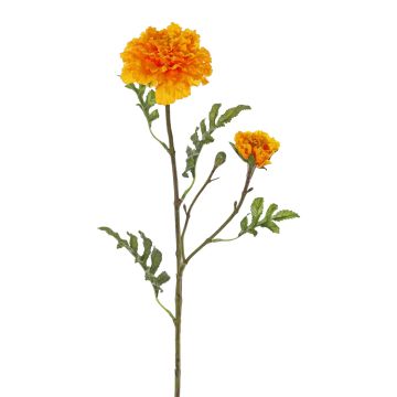 Fiore artificiale di tagete ASTIE, arancione, 65cm, Ø5-9cm
