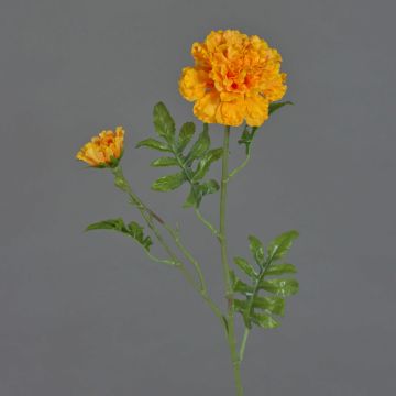 Fiore artificiale di tagete ASTIE, arancione, 60cm, Ø5-9cm