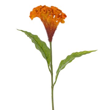 Cresta di gallo artificiale ANUBIS, arancione, 60cm, Ø14cm