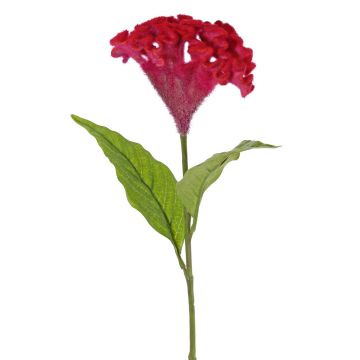 Cresta di gallo artificiale ANUBIS, viola-rosso, 60cm, Ø14cm
