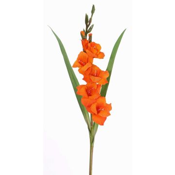 Gladiolo artificiale ELEA, arancione, 85cm, Ø3-10cm Gladiolo artificiale ELEA, arancione, 85cm, Ø3-10cm