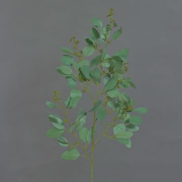 Ramo di eucalipto artificiale COBAR con fiori, zona trasversale, verde, 65cm