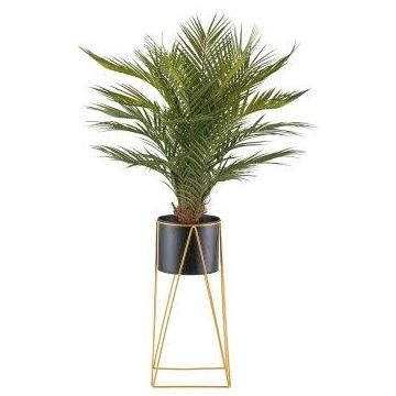 Palma artificiale Areca WILSON in vaso di metallo, con supporto, 110 cm